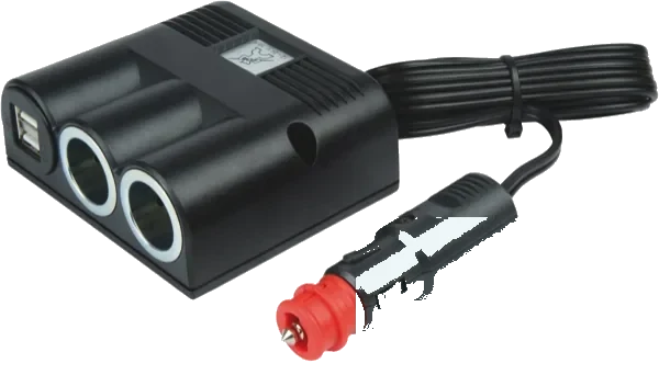 12V DIN/ISO 4165 adapter socket · 2000 mm