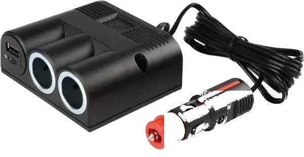 12V DIN/ISO 4165 adapter socket · 2000 mm