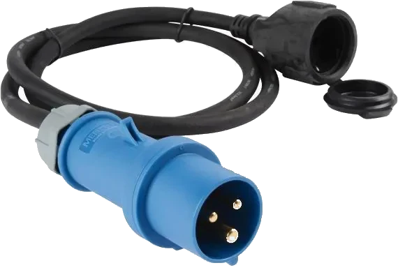 3-pole 230V DIN/ISO EN 60309 adapter socket · 1,5 m
