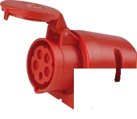 5-pole 400V DIN/ISO EN 60309 socket