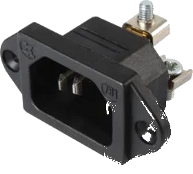 3-pole 250V DIN/ISO EN 60 320-1 plug