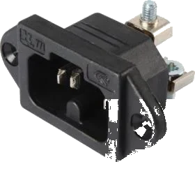 3-pole 250V DIN/ISO EN 60 320 plug