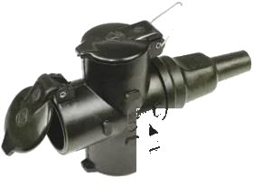 2-pole 250V DIN/ISO 49440 socket
