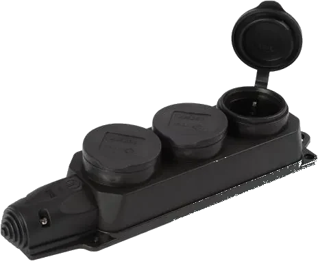 2-pole 250V DIN/ISO 49440 multi-socket