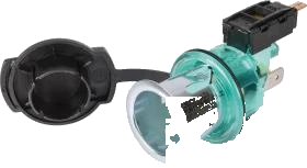 1-pole 12V DIN/ISO SAE J563 socket