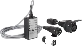 7-pole DIN/ISO 11446 trailer connection tester