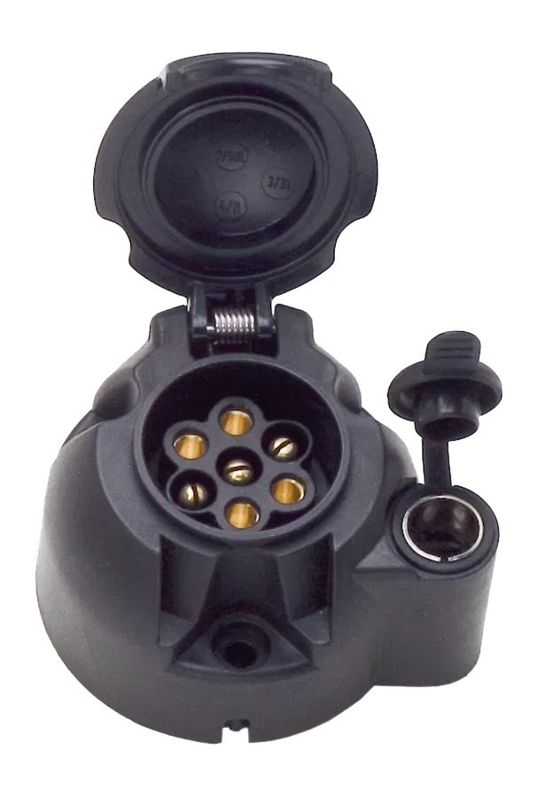 Matching socket: 7P/12V socket (ISO 1724 - Typ N) - with supplementary 2P socket (ISO 4165)