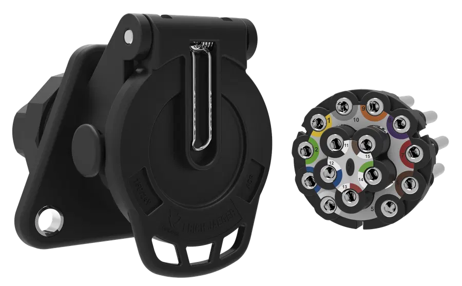 Matching socket: 15P/24V «JAEGER Basic» Socket (ISO 12098 ADR)