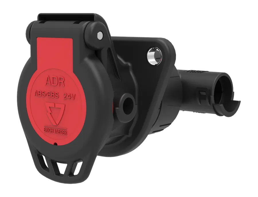 Matching socket: 7P/24V 100% waterproof «JAEGER Expert» Socket (ISO 7638-1 ABS, EBS, ADR)