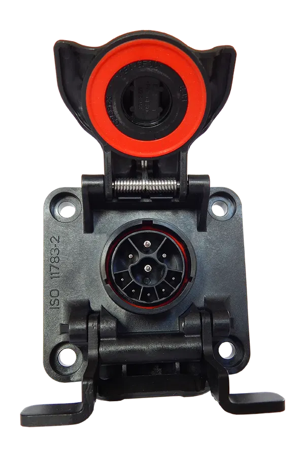 Matching socket: 9P/12V «ISOBUS (IBBC) 150 Active» Socket (ISO 11783-2) - Breakaway Connector - Active
