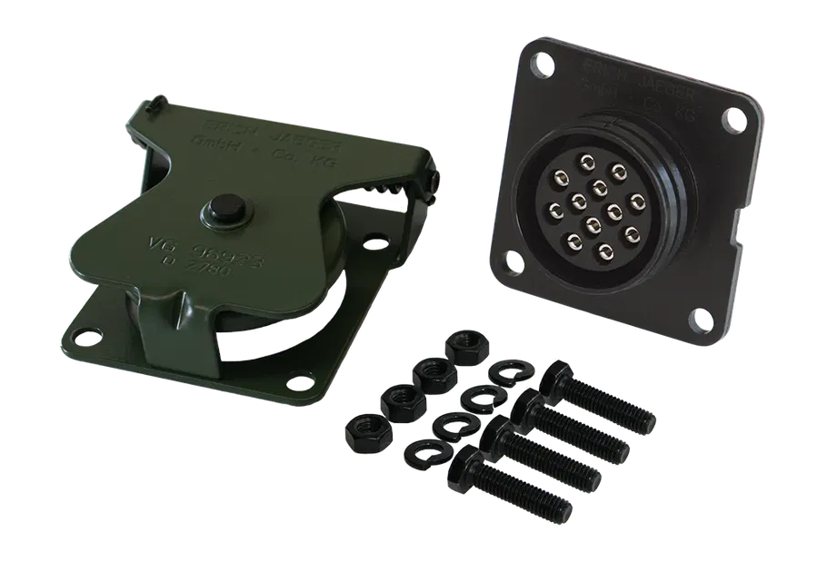 Matching socket: 12P/24V socket with socket contacts (VG 96923 A-12S / MS75021-2)