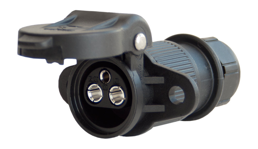Matching socket: 3P/6-24V(32A) Socket (DIN 9680)