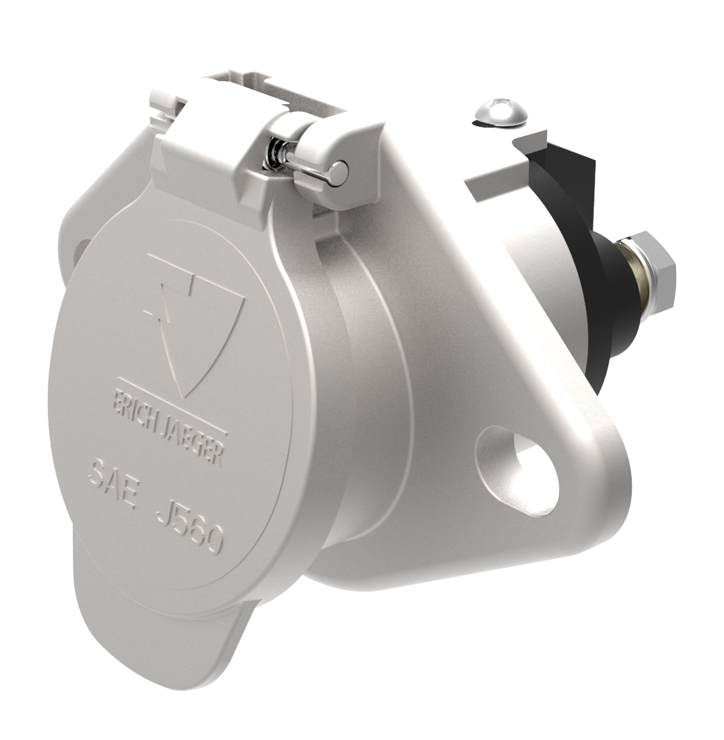 Matching socket: 2P/12V(100A) Socket (SAE J560, SAE J3082) - for liftgate and battery charging