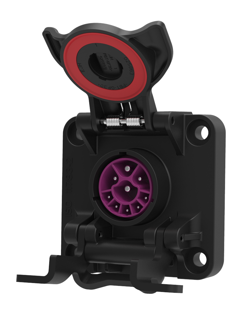 Matching socket: 9P/12V «Pass-Through» Socket (ISO 11783-2)