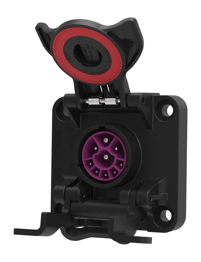 Matching socket: 9P/12V «Pass-Through» Socket (ISO 11783-2)