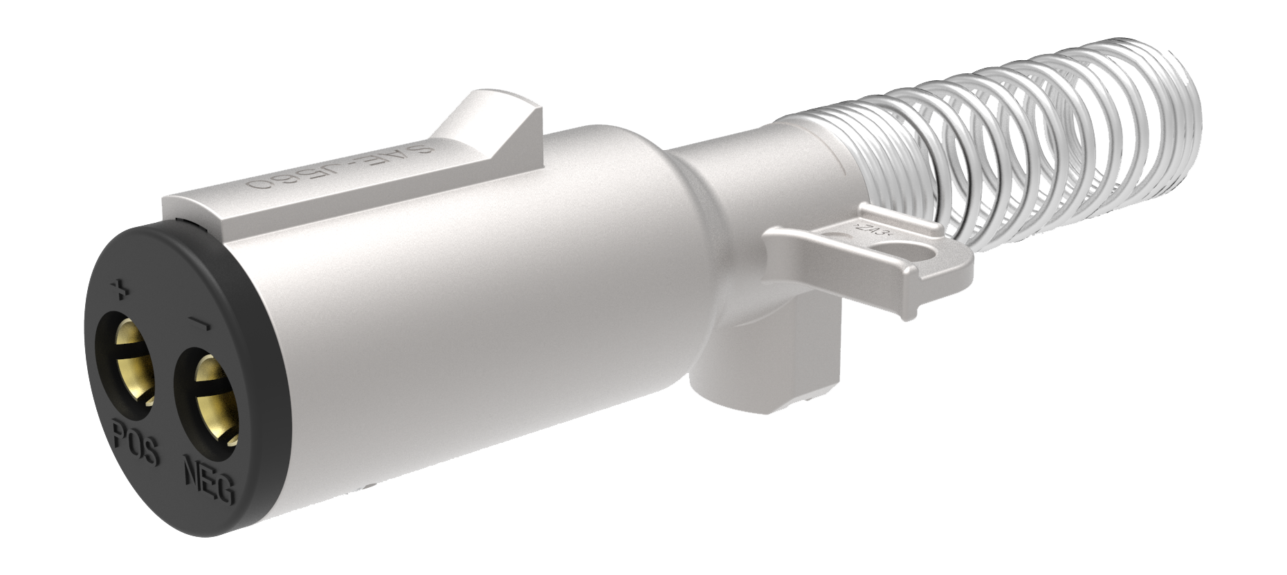 Matching plug: 2P/12V(100A) Plug (SAE J560, SAE J3082) - for liftgate operation and battery charging