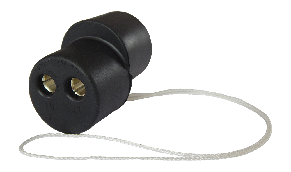 Matching coupler: 2P/24V(168A) Coupler (VG 96917) - without screw caps for connection of 2 connecting cables
