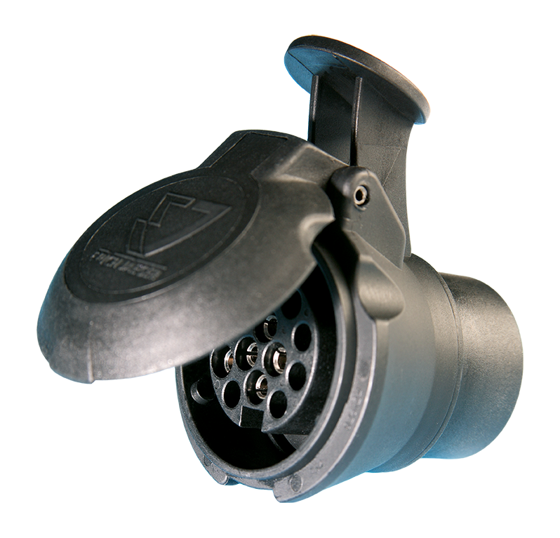 Matching adapter: "MIKA 2" mini short adapter - from vehicle (7P/12V) to trailer (13P/12V)