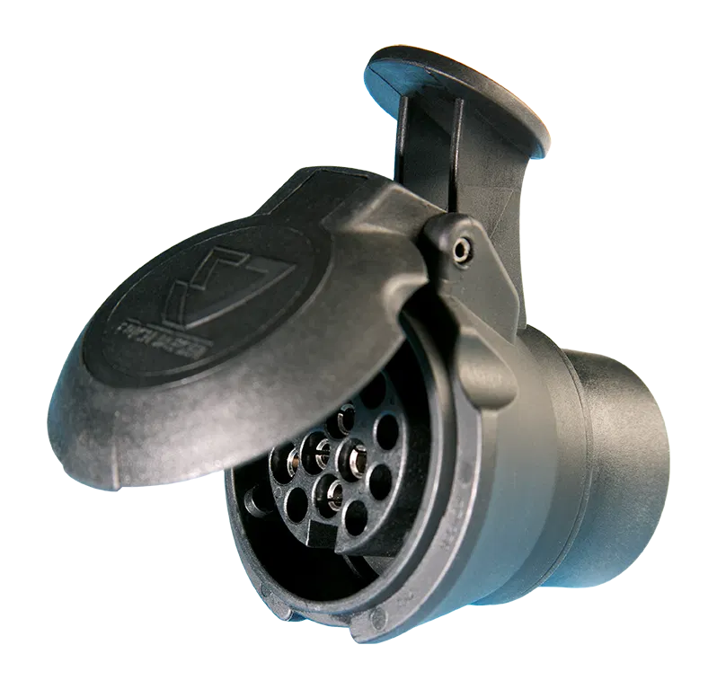Matching adapter: "MIKA 2" mini short adapter - from vehicle (7P/12V) to trailer (13P/12V)