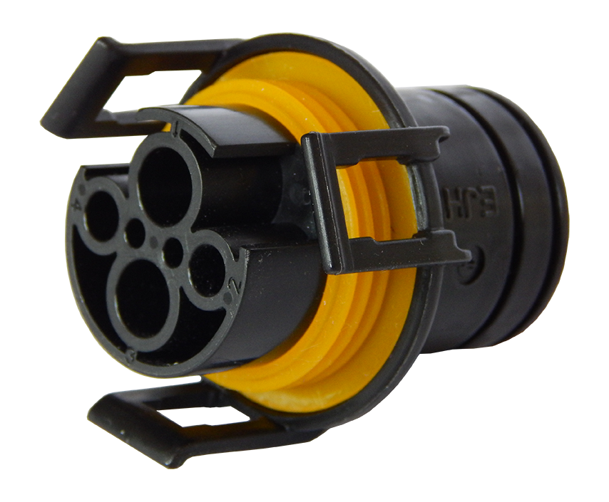Matching plug: 4P Plug ECU/Pass-Through - for ISOBUS socket (IBBC - Breakaway Connector), on tractor side