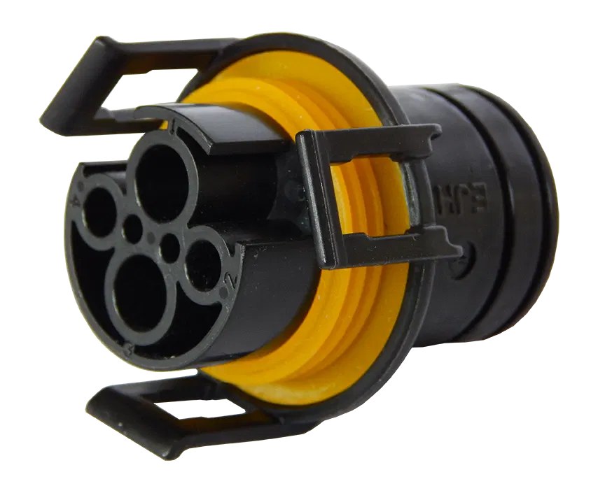 Matching plug: 4P Plug ECU/Pass-Through - for ISOBUS socket (IBBC - Breakaway Connector), on tractor side