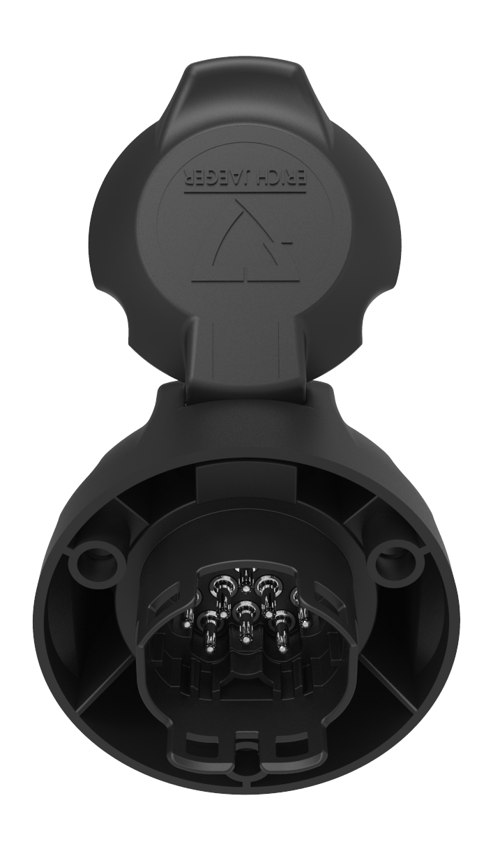 Matching socket: 13P/12V 100% waterproof «JAEGER Expert» Socket (ISO 11446)