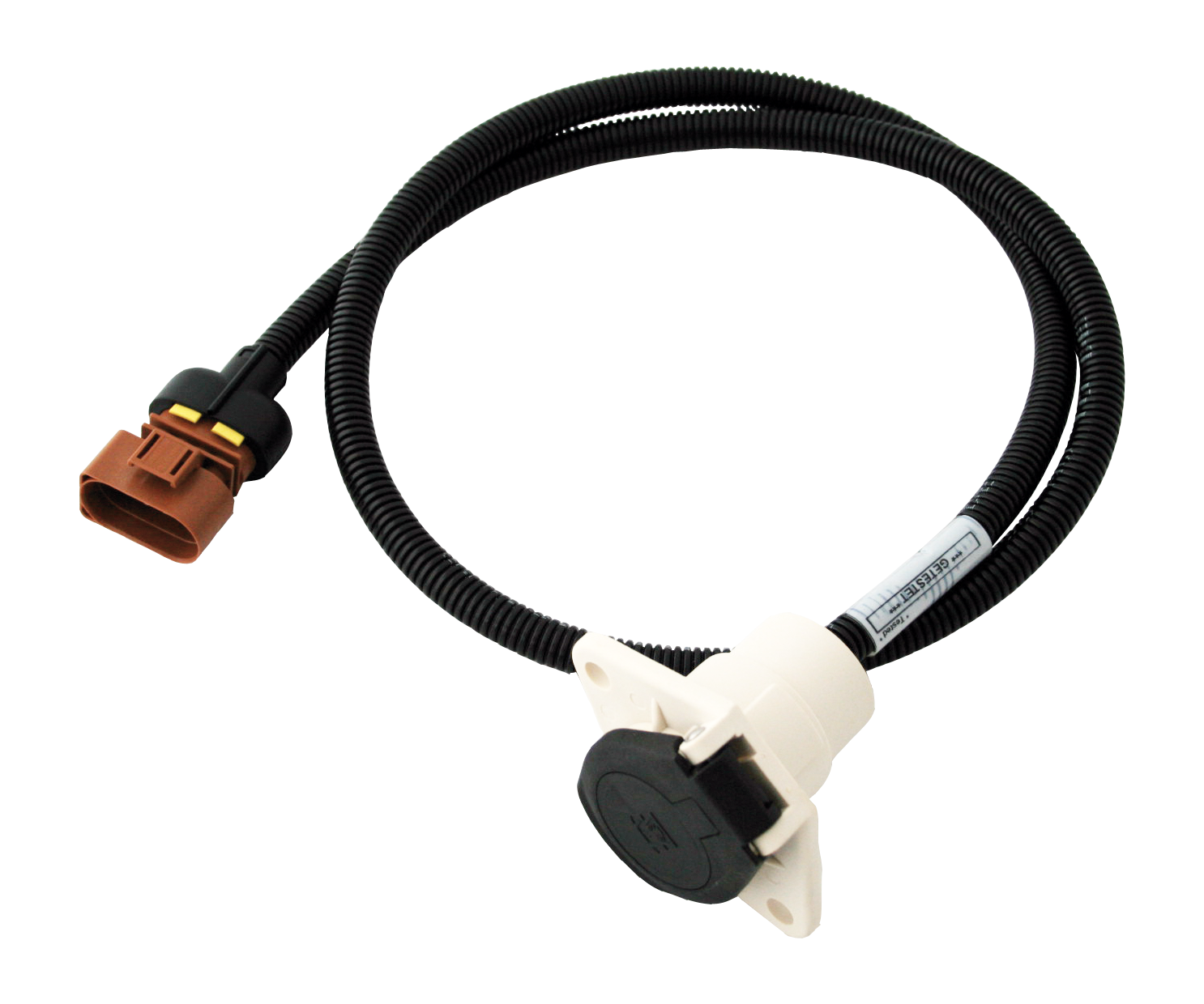 Matching cable: 7P/24V supply cable - with 7P/24V supplementary socket (ISO 3731) and 8P connector