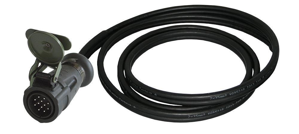 Matching cable: 12P/24V Cable (VG 96927-22 B) - with 1x 12P/24V plug with contact pins (accord. to VG 96923 B1-12P)