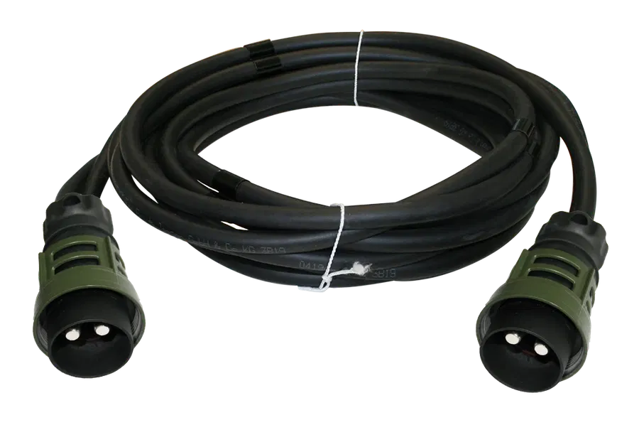 Matching cable: 2P/24V(168A) Cable (VG 96927-12) - - 50mm² twin cable with 2x 2P/24V plugs with screw ring (according to VG 96917)
