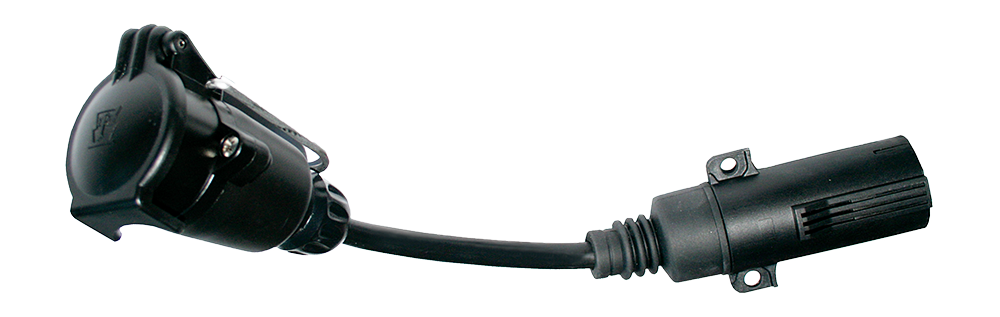 Matching adapter: Short adapter cable - with 7P/12V plug (SAE J560) and 7P/12V coupler (ISO 1724)