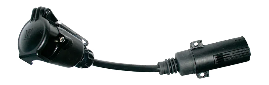 Matching adapter: Short adapter cable - with 7P/12V plug (SAE J560) and 7P/12V coupler (ISO 1724)
