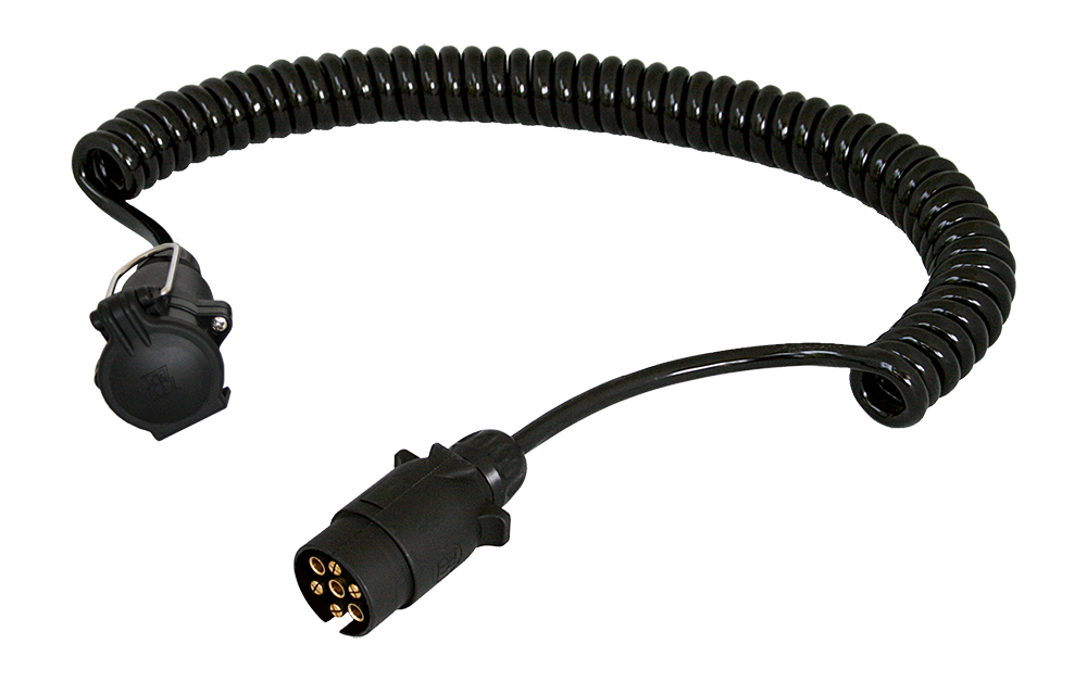 Matching coil: 7P/12V Coil (ISO 1724 - Type N) - with 7P/12V plug (ISO 1724) and 7P/12V coupler (ISO 1724)