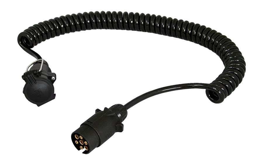 Matching coil: 7P/12V Coil (ISO 1724 - Type N) - with 7P/12V plug (ISO 1724) and 7P/12V coupler (ISO 1724)