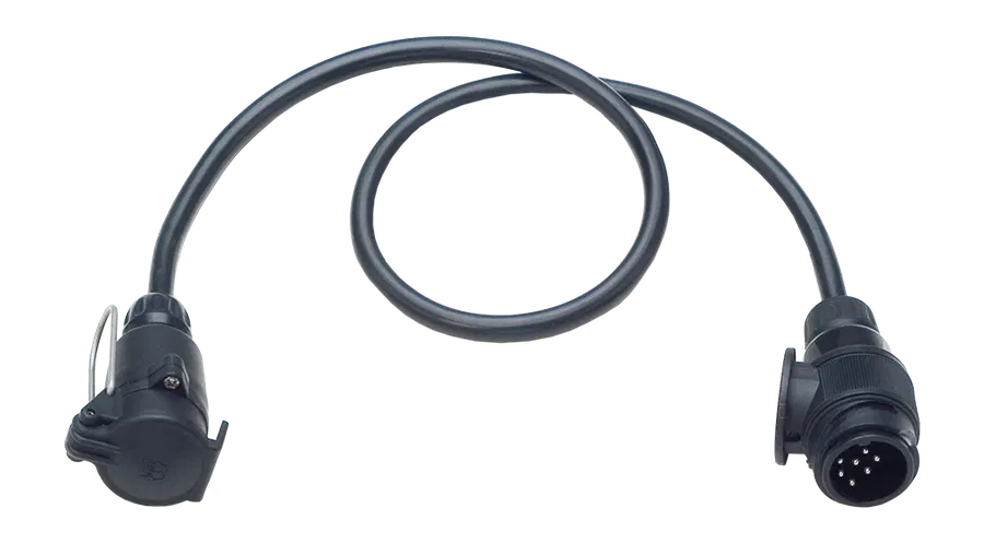 Matching adapter: Adapter cable - with 13P/12V plug (ISO 11446) and 7P/12V coupler (ISO 1724)